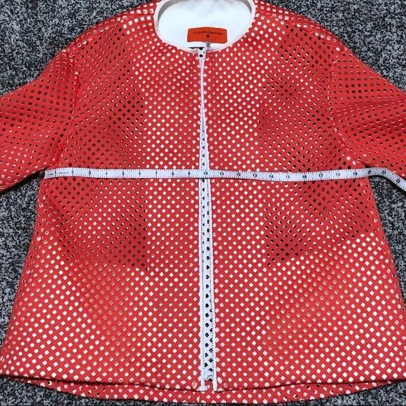 CLOVER CANYON - BRIGHT TANGERINE FULL ZIP - SLIGHT A-LINE DESIGN & MORE - B3 - Picture 9 of 14